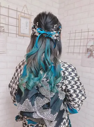 ロング 韓国レイヤー/ヘア カラー🎀ayamiのヘアスタイル