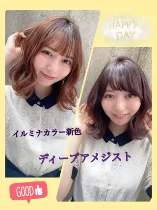 セミロング カラー 豊中/メンズ特化 岡田 龍之介のヘアスタイル