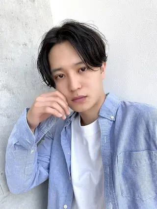 ショート ✨透明感カラー/縮毛 恵比寿HAYATO✨のヘアスタイル