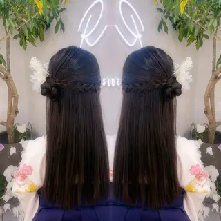 ヘアアレンジ ヘアセット 🤍AIRA🤍のヘアスタイル