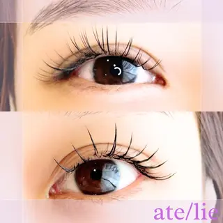 マツエク・マツパ ate/lie アテリアのマツエク・マツパデザイン