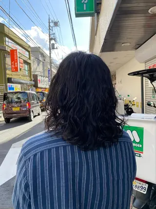 セミロング カラー メンズ 🟢NEGi🟣 🫧髪質改善のヘアスタイル