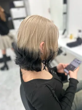 ミディアム カラー 渋谷人気1位✨カラー 縮毛、髪質改善のヘアスタイル