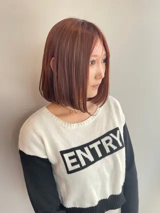 ショート カラー 高品質シールエクステ /艶髪/HIROのヘアスタイル