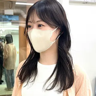 カラー 天王寺韓国ヘア 小山歓実のヘアスタイル