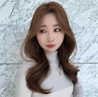 ロング カラー 🤍韓国ヘア特化 🤍力丸🤍のヘアスタイル