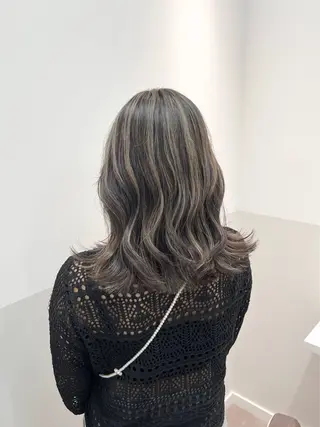 ミディアム カラー ヘアアレンジ 似合わせレイヤー/ 美髪縮毛矯正/ミナエのヘアスタイル