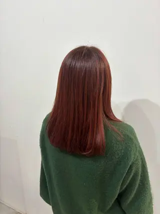 セミロング カラー ボブ/可愛いスタイル ⠀ゆらのヘアスタイル