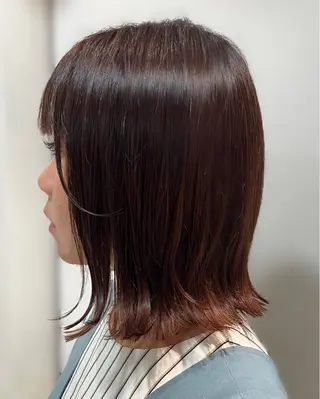 ミディアム ️ちば🩵JILLE 恵比寿 透明感カラーのヘアスタイル
