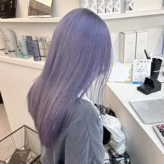 ミディアム カラー 💍ダメージ最小限 ブリーチ/ちさと💍のヘアスタイル