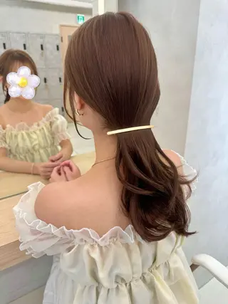 カラー 顔周り🇰🇷韓国 レイヤー/いづみ💞のヘアスタイル