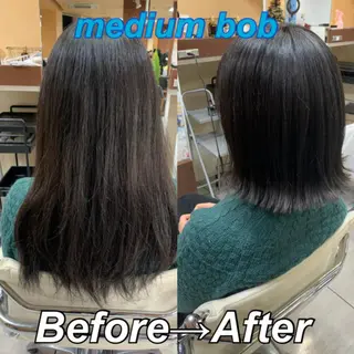 ミディアム 🫧艶髪カラー🫧 森本くるみのヘアスタイル