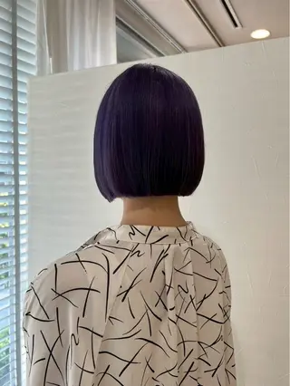 ショート カラー 池田凛/ ハイトーンカラーのヘアスタイル
