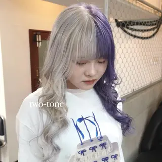 ロング カラー 🌈艶ハイトーン🌈 心を込めます🤝涼介のヘアスタイル