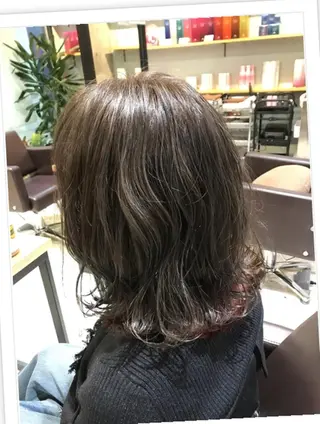 ミディアム カラー パーマ ヘアアレンジ メンズ キッズ ネイル マツエク・マツパ EnBlesS西宮 マンツーマン神道有基のヘアスタイル