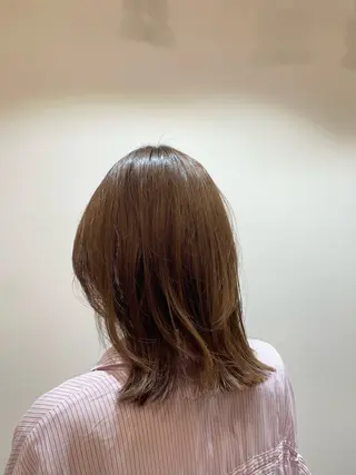 ミディアム なつき🌱ボブ 🤎レイヤーボブのヘアスタイル