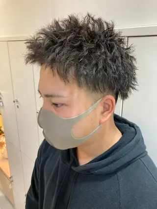 ショート パーマ 永井 大希のヘアスタイル