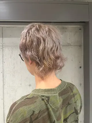 カラー ヘアアレンジ メンズ ボブ×艶カラー 特化・リクト💥のヘアスタイル