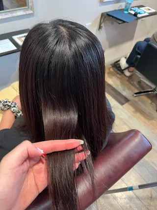 ミディアム カラー 顔まわり/透け感 カラー/青栁優🔆のヘアスタイル