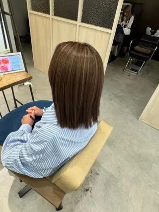 カラー ブリーチなしwカラー /艶カラー/oukaのヘアスタイル