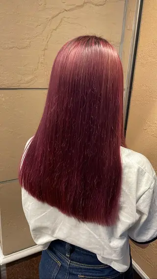 ロング カラー deseo 透明色艶カラーツバサのヘアスタイル