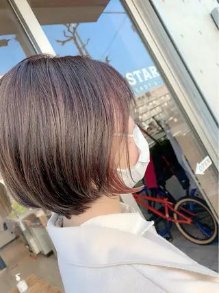 ショート カラー 通い続けられるサロン ママ美容師　明日香のヘアスタイル