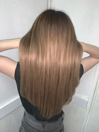 ロング ♡似合わせハイトーン ♡maiのヘアスタイル