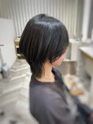 ショート カラー 淡路上新庄/髪質改善 .艶カラー/野口春貴のヘアスタイル