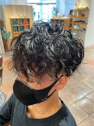 パーマ メンズ ミウラ コトミ🩵のヘアスタイル
