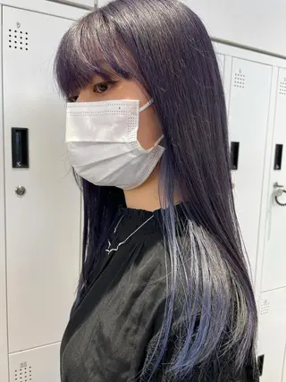 ロング カラー 【淡色color/ nail】maikoのネイルデザイン