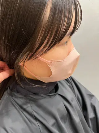 セミロング カラー 久木原 ゆりのヘアスタイル