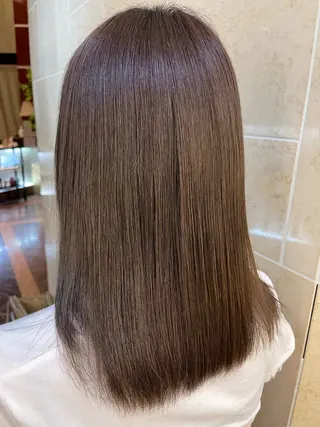 セミロング 縮毛・酸性ストレート 特化のヘアスタイル