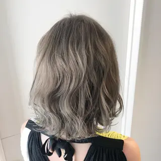 ショート カラー ヘアアレンジ Le/a谷町 野上幹太のヘアスタイル