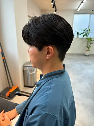 メンズ 保立/フェザーパーマ /メンズカット千葉のヘアスタイル