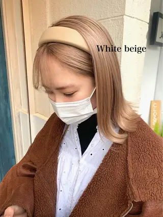 ミディアム カラー 透明感カラー👑 井上美乃里のヘアスタイル