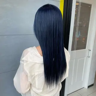 ロング カラー 天池 結衣のヘアスタイル