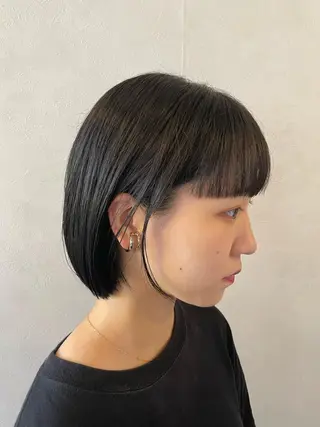 ショート カラー 🫧透明感ケアカラー 守利🫧のヘアスタイル