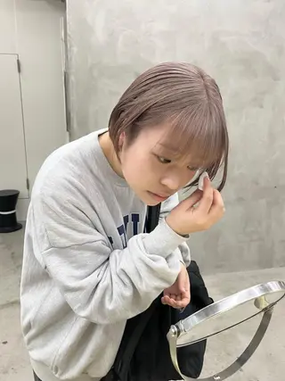 ショート カラー 🌿似合わせ透明感 カラー松本朋幸🌿のヘアスタイル