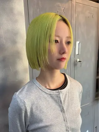 ショート カラー ボブ/ミルクティー /博多/DAI/店長のヘアスタイル