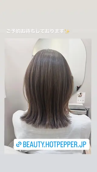 ミディアム 小川 愛美のヘアスタイル