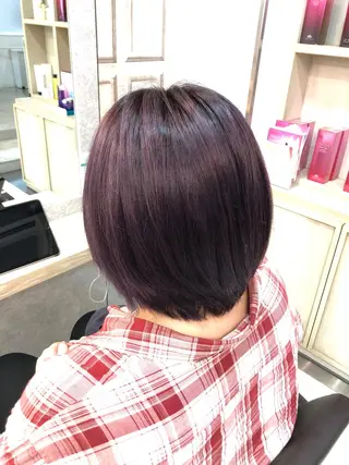 ショート カラー 🤍ムラ修正ブリーチ 🤍原宿/YUUのヘアスタイル