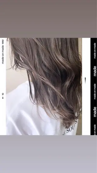 ロング カラー ヘアアレンジ 🤎艶髪×透明感🤎 【𝙔𝙐𝙕𝙐】のヘアスタイル