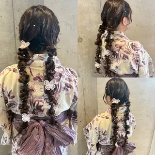 ロング ヘアアレンジ 美髪× ヘアセット✨Araiのヘアスタイル