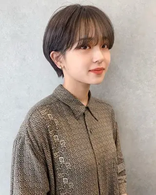 ショート 透明感カラー/顔周り カット/ののか💞のヘアスタイル