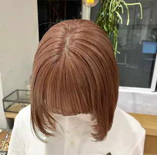 ショート カラー オリーブ/縮毛♡ Natsuno🩰のヘアスタイル