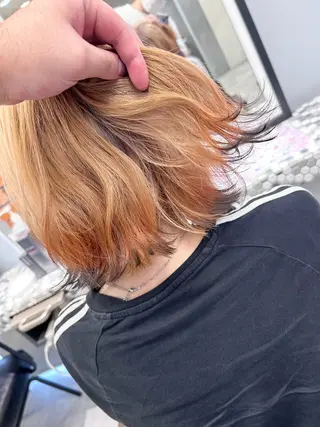 カラー 赤みゼロカラー 藤並純のヘアスタイル