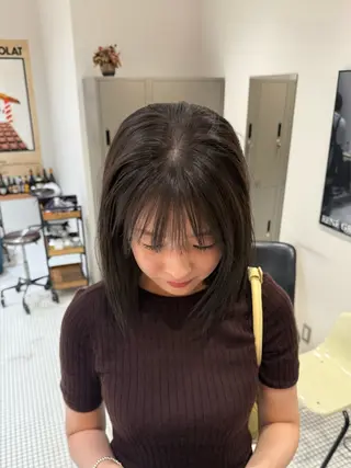 ミディアム カラー コノカ/暖色カラー/ 透明感カラーのヘアスタイル