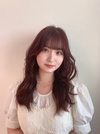 ミディアム カラー パーマ [渋谷美容師] 玲弥のヘアスタイル