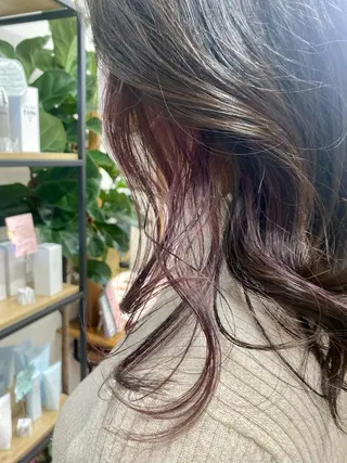 セミロング カラー HIRAGA MIKIのヘアスタイル