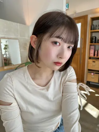 ミディアム SYUN/ 縮毛矯正/髪質改善のヘアスタイル